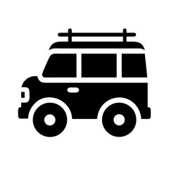  retro off road van icon