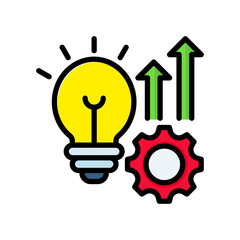 Evolve lineal color icon