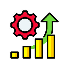 Progress lineal color icon