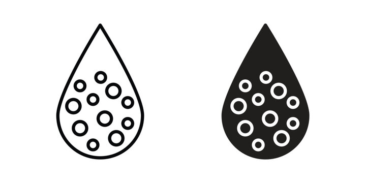 Hard Water icon concept. pixel perfect linear ui icon.