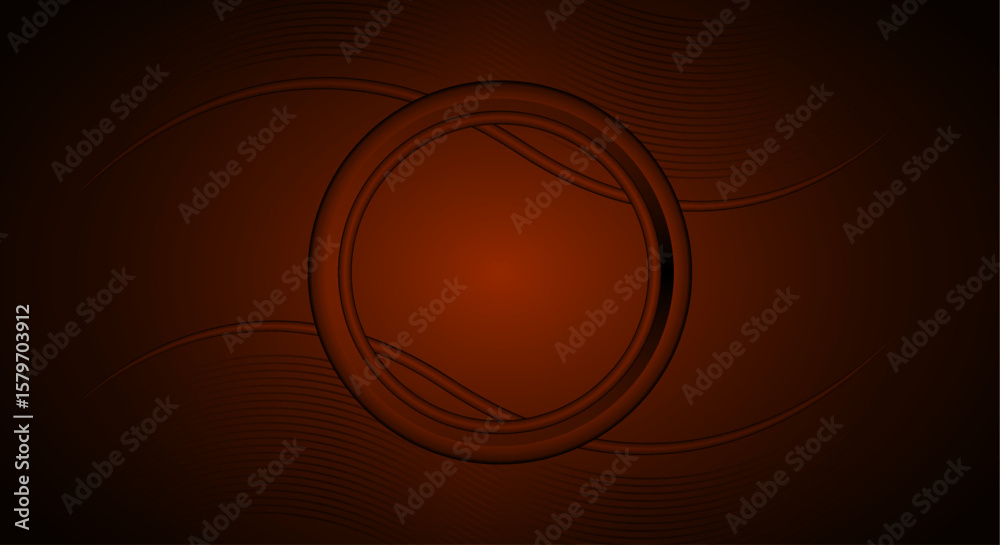 Fototapete Popular elegant template for decoration poster art futuristic – 3D circular banner background with curve line pattern – Abstract minimal gradient design with vintage effect – Modern vector background