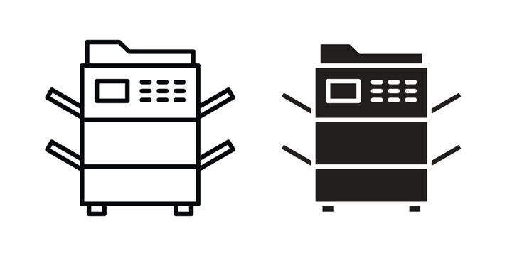 Copier icon concept. pixel perfect linear ui icon.