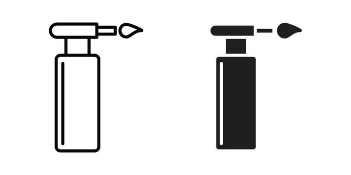 Blowtorch icon concept. pixel perfect linear ui icon.