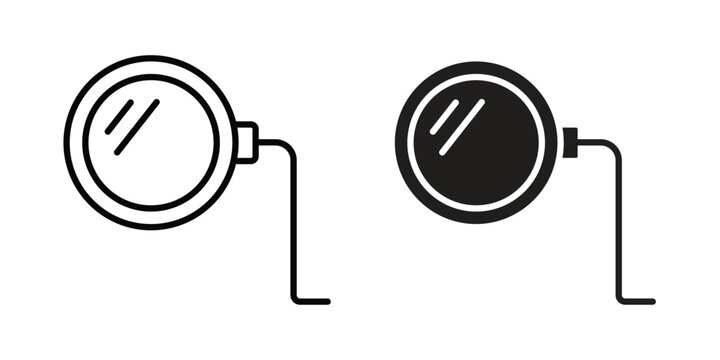 Ar monocle icon concept. pixel perfect linear ui icon.