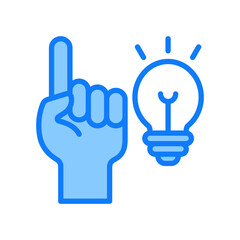Idea blue icon 