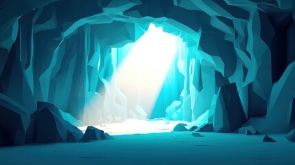 Icy Cave Interior