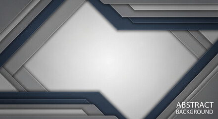 Abstract geometric design featuring layered shapes, colors, and a central empty space.