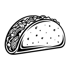 Black and White Taco