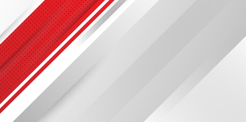  red and white banner background with diagonal stripes design. modern futuristic subtle abstract background. Modern gray abstract vector long banner background. Futuristic technology concept graphic.