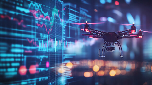 A drone delivery service optimized for supply chain finance, with blockchain tracking the journey of packages in real-time,