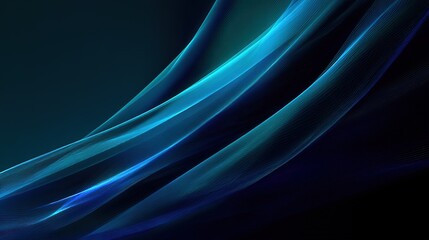 Abstract Blue Wave Background Dynamic Design Element for Digital Artwork