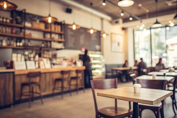 Cozy coffee shop interior with warm lighting and inviting atmosphere for social gatherings