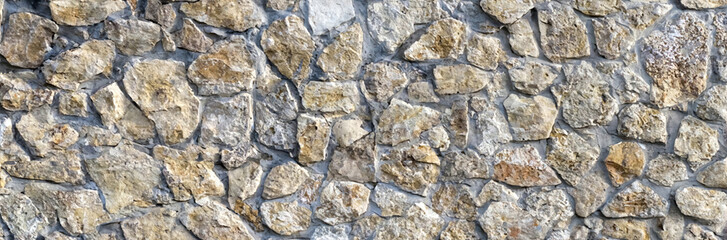 Rustic Stone Wall Texture with Irregular Rocks