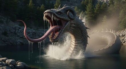 Naklejka premium worm monster