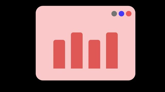 vector illustration of a business pie chart graph icon on a metal internet button