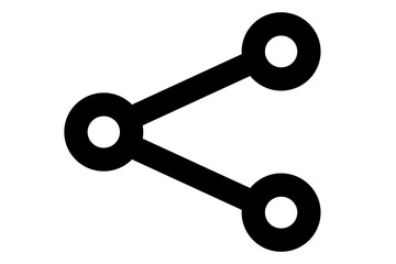 共有を表すUIアイコンイラスト