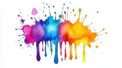 Fototapeta premium splash art template, vibrant artistic expression with softly blurred fluid background