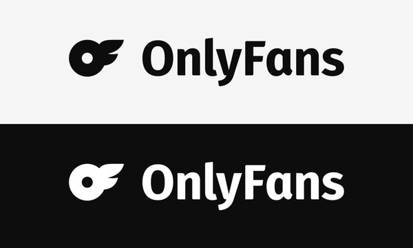 OnlyFans Logo Black White Vector Design for Subscription Platform, Content Creator Monetization Social Media
