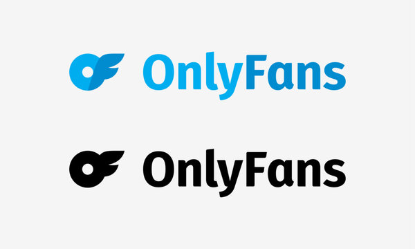 OnlyFans Logo Blue Black Vector Design for Subscription Platform, Content Creator Monetization Social Media