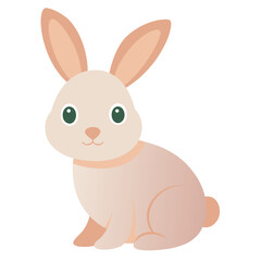 Fototapeta premium Rabbit on white background 