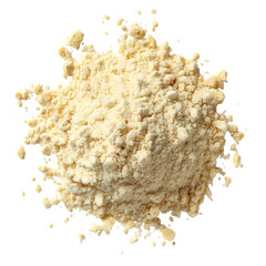 Close up of a pile of chickpea flour.