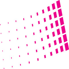 Pink squares fading into white background abstract pattern