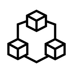 Outline icon of the connection box in black, on a clean white background. 
Minimalist and scalable design, suitable for accessibility-related graphics, branding, or educational materials.