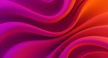 Obraz premium Abstract Swirling Gradient in Vibrant Pink and Orange Hues