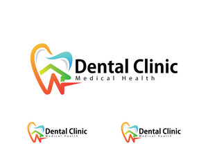 dental logo creative design concept medical clinic health