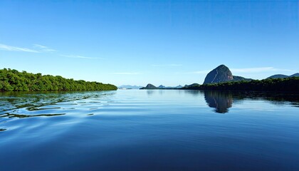 Serene river landscape