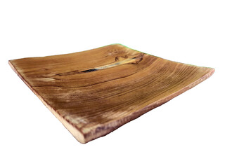 Eco-Friendly Wooden Plate Stack – Natural Teak Serving Dishes