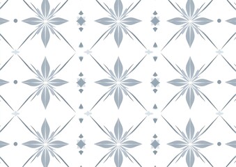Floral Tile Pattern with Blue Flowers for Interior Design & Architectural Decor