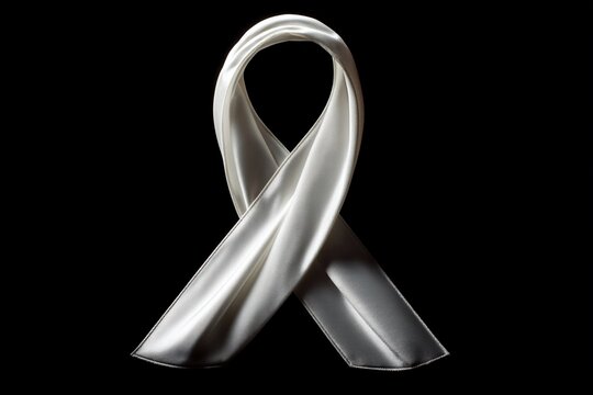White ribbon symbol of peace.