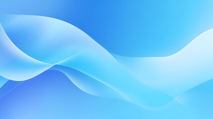 A cool, refreshing abstract background features graceful blue waves, conveying a sense of smooth, dynamic motion.
