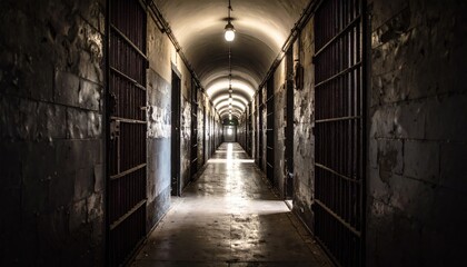 Fototapeta premium Prison corridor