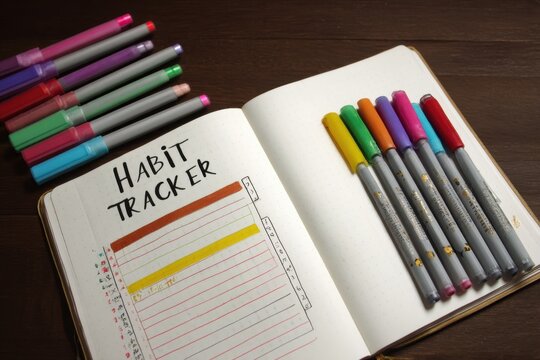 Organizing personal growth and daily activities through effective habit tracking and journaling for self improvement and achieving goals