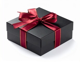 Obraz premium Gift box mockup with ribbon and shadow