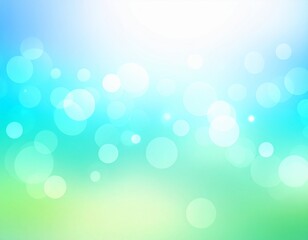 Blurred bokeh background with cool colors