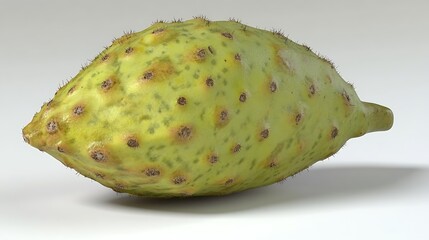 Captivating prickly pear still life against simple studio backdrop