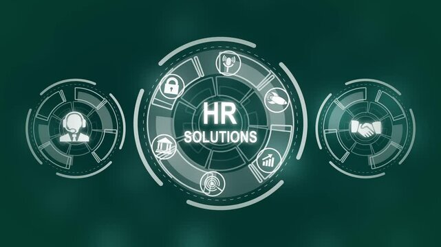 Business, Technology, Internet and network concept. HR Solutions.