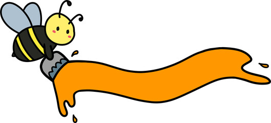 꿀 연휴 가져오는 꿀벌