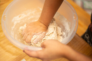kneading dough