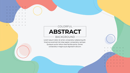 Minimal Abstract Background with Soft Pastel Colors and Organic Shapes