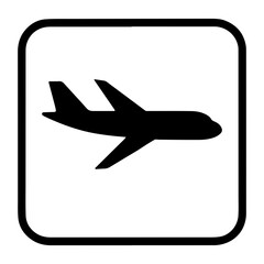 Airplane flight cruising icon with transparent background symbolizing aircraft in flight and travel journey
