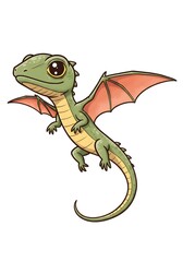 Obraz premium Cute Cartoon Dragon Illustration