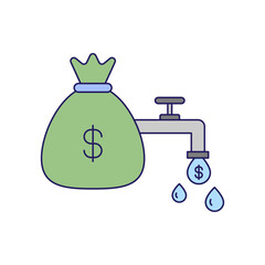 money liquidity icon