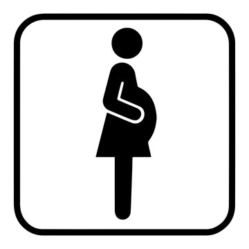Priority for pregnant women icon with transparent background symbolizing reserved seating and maternal care
