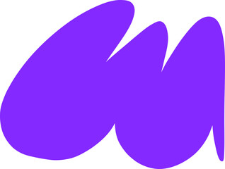 Freeform Abstract Paint Drop Shape