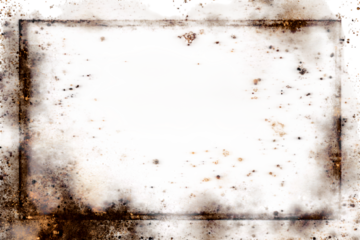 Vintage grunge white paper texture isolated on transparent background for backgrounds, scrapbooking, and design overlays.