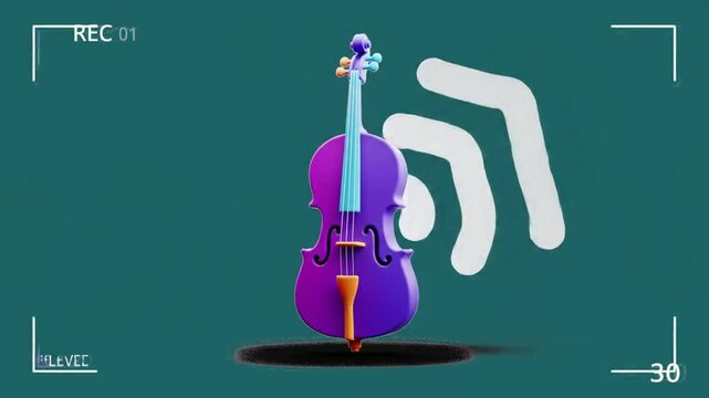 violin and notes